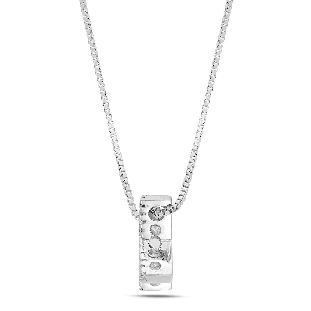 Sinico Letters collana lettera X oro bianco diamanti 42 cm