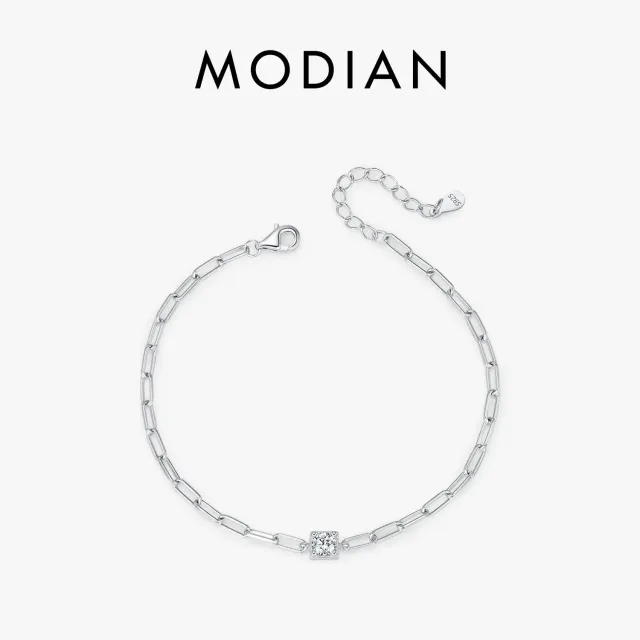 MODIAN Moissanite Luxury Chain bracciale argento 925 0,30 ct