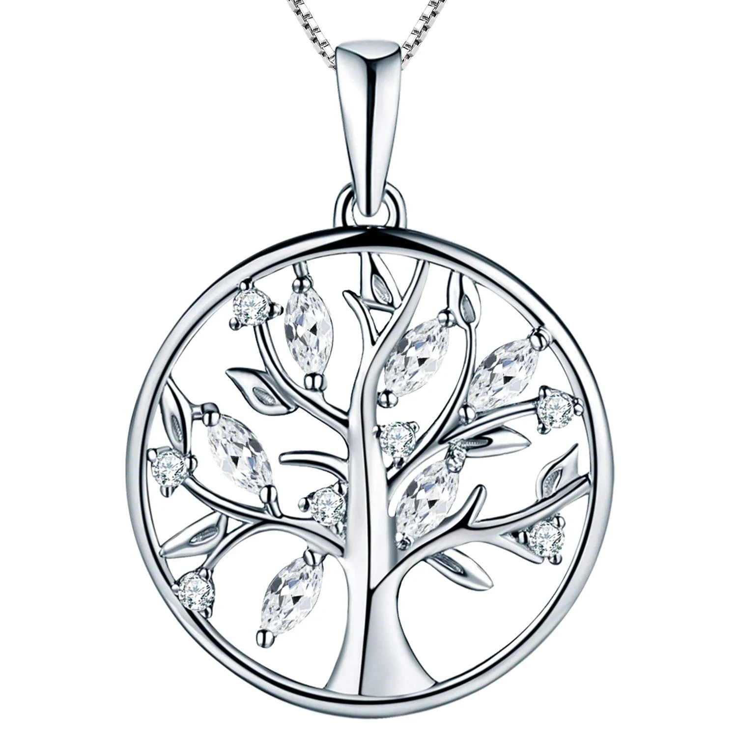 YL Albero della Vita collana argento 925 smeraldo
