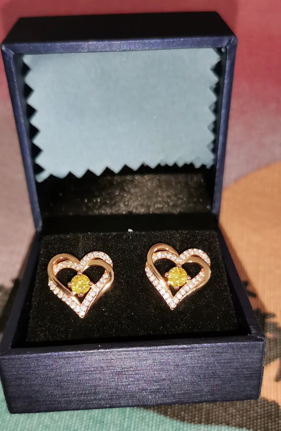 CDE Cuore orecchini donna argento 925 placcato oro