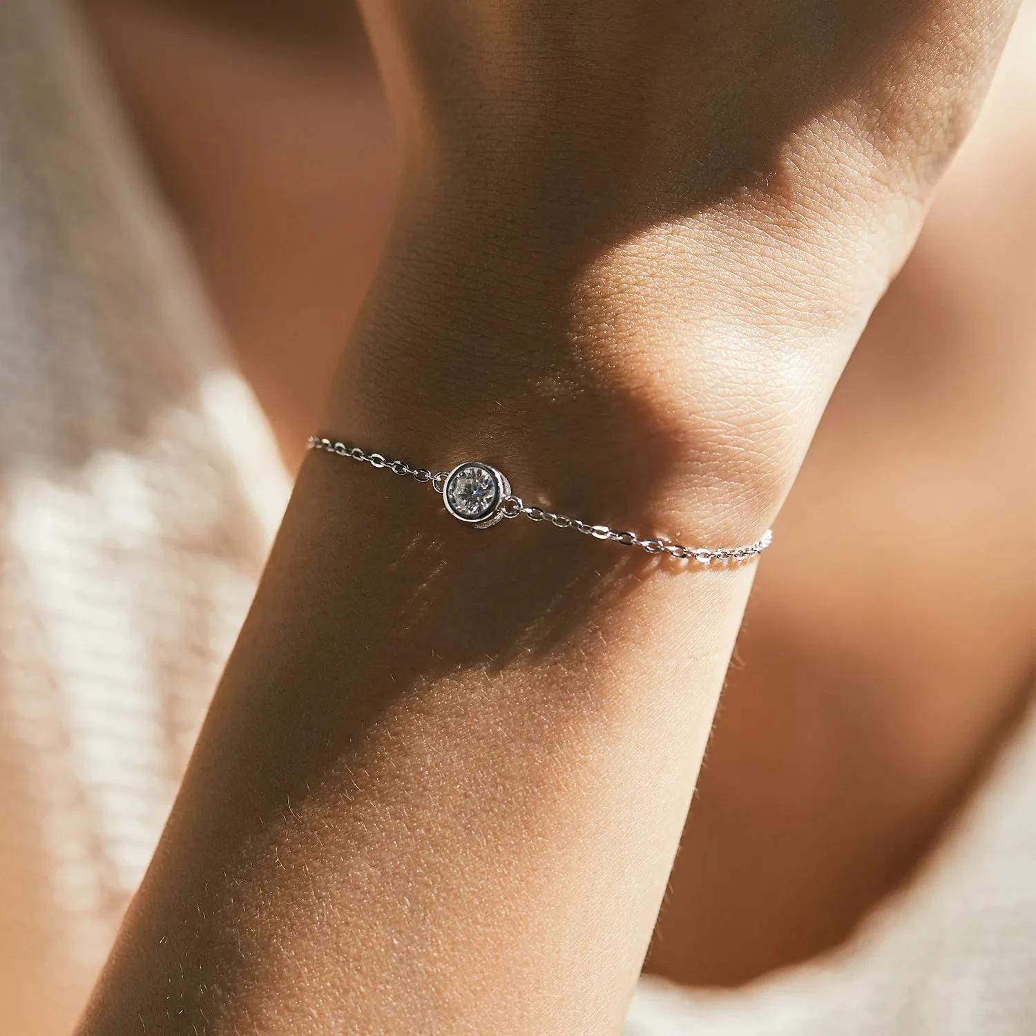 MODIAN Classic Chain Charms bracciale argento 925 0,5 ct