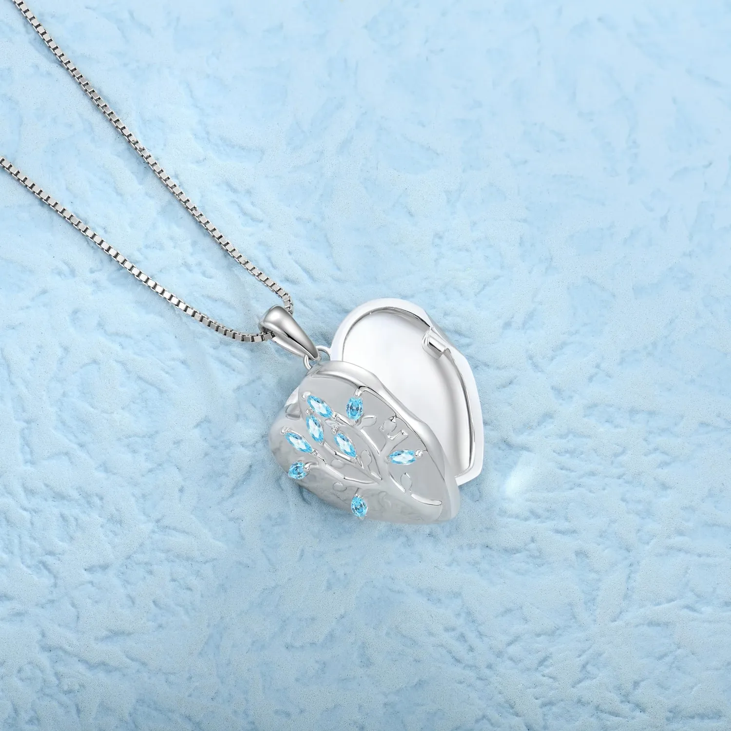 YL Albero Vita Medaglione Cuore Argento 925 45-50cm