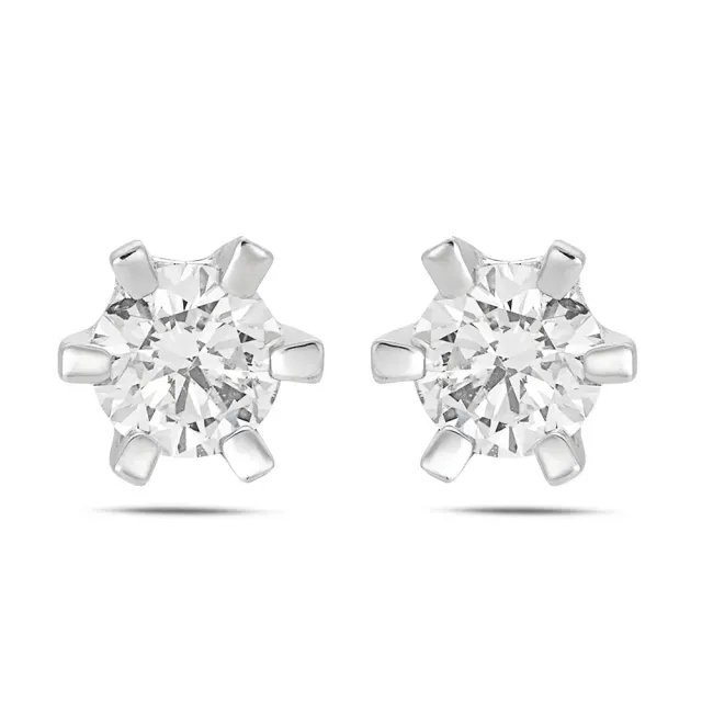 Sinico Prismia punto luce orecchini oro bianco 0,45 ct