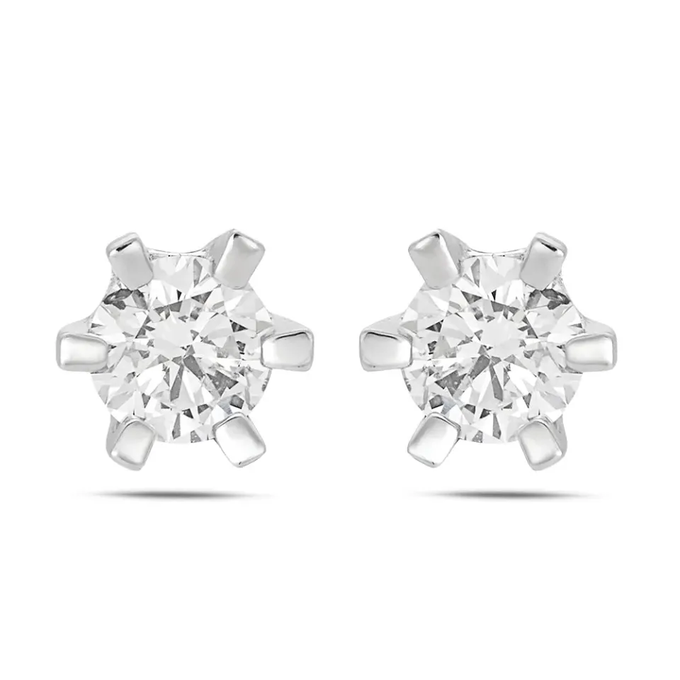 Sinico Prismia punto luce orecchini oro bianco 0,45 ct