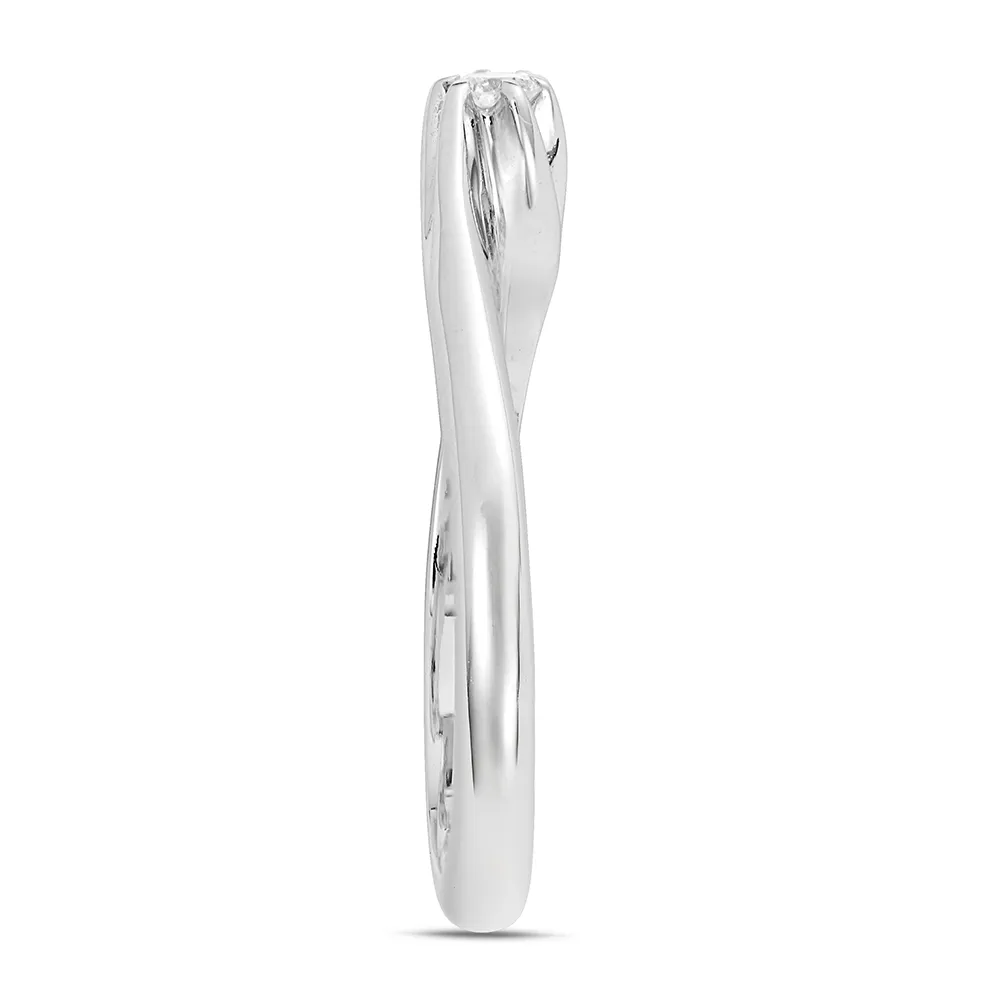 Sinico Valentine solitario oro bianco diamante 0,07ct