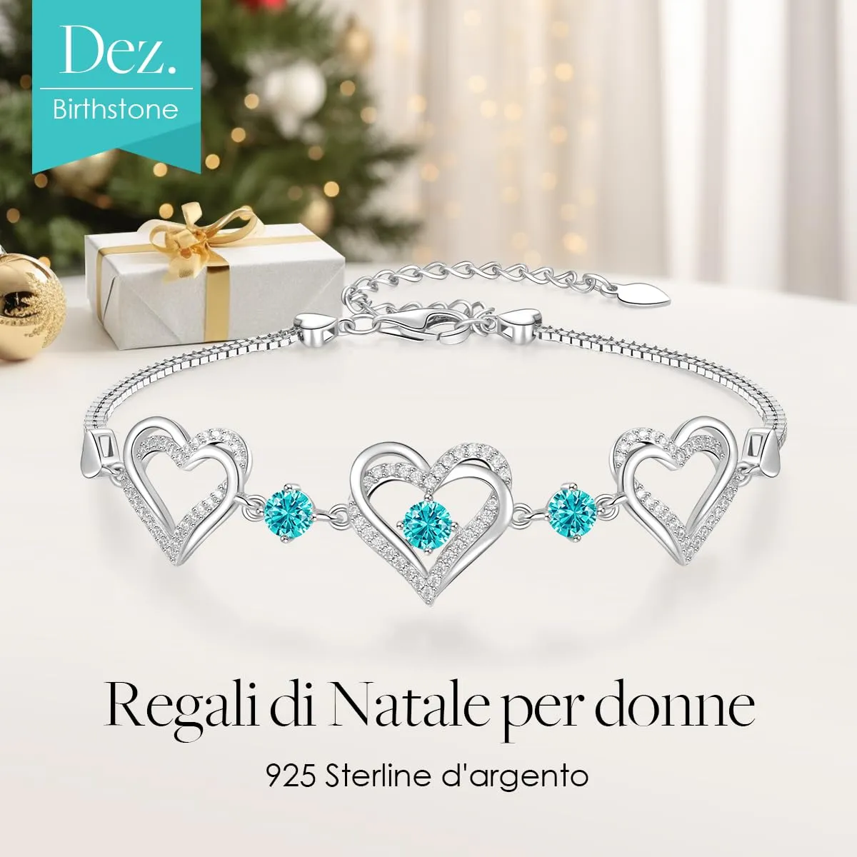CDE Classico Bracciale Donna Argento 925 Cuore Zirconi