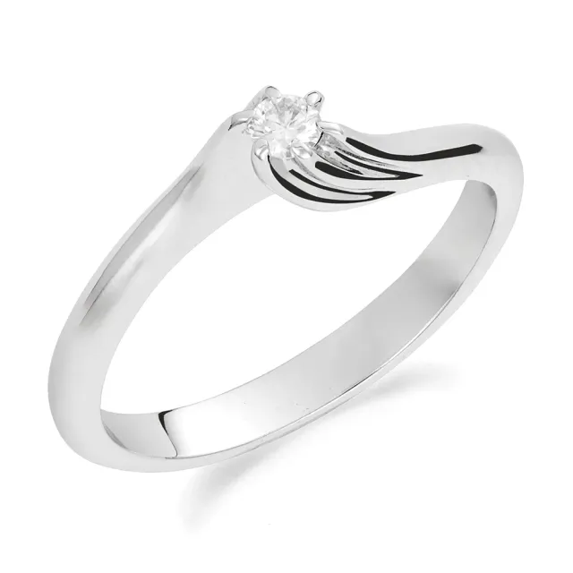 Sinico Valentine solitario oro bianco diamante 0,07ct