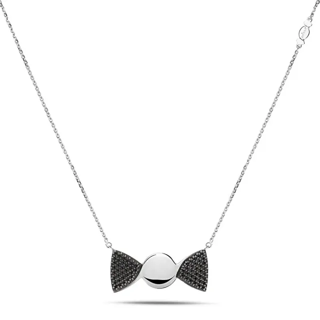 Sinico Chicca Cocoa Easy Black collana argento zirconia neri