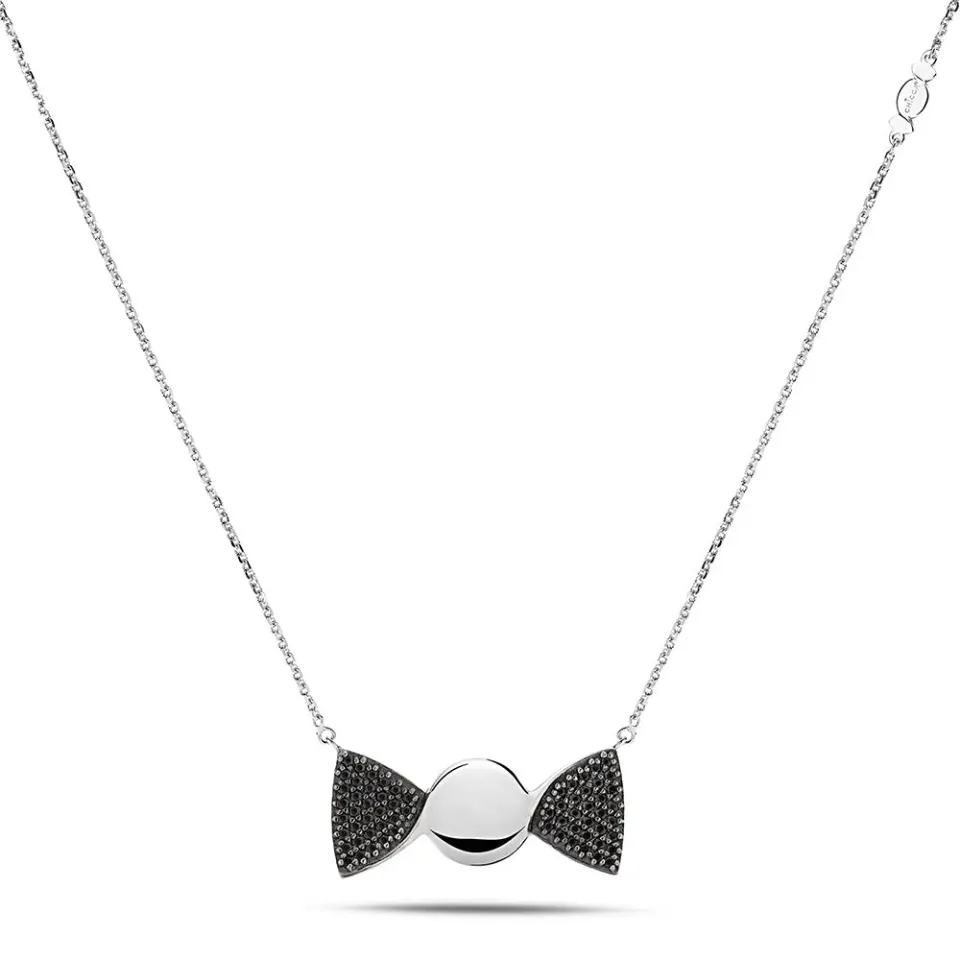 Sinico Chicca Cocoa Easy Black collana argento zirconia neri
