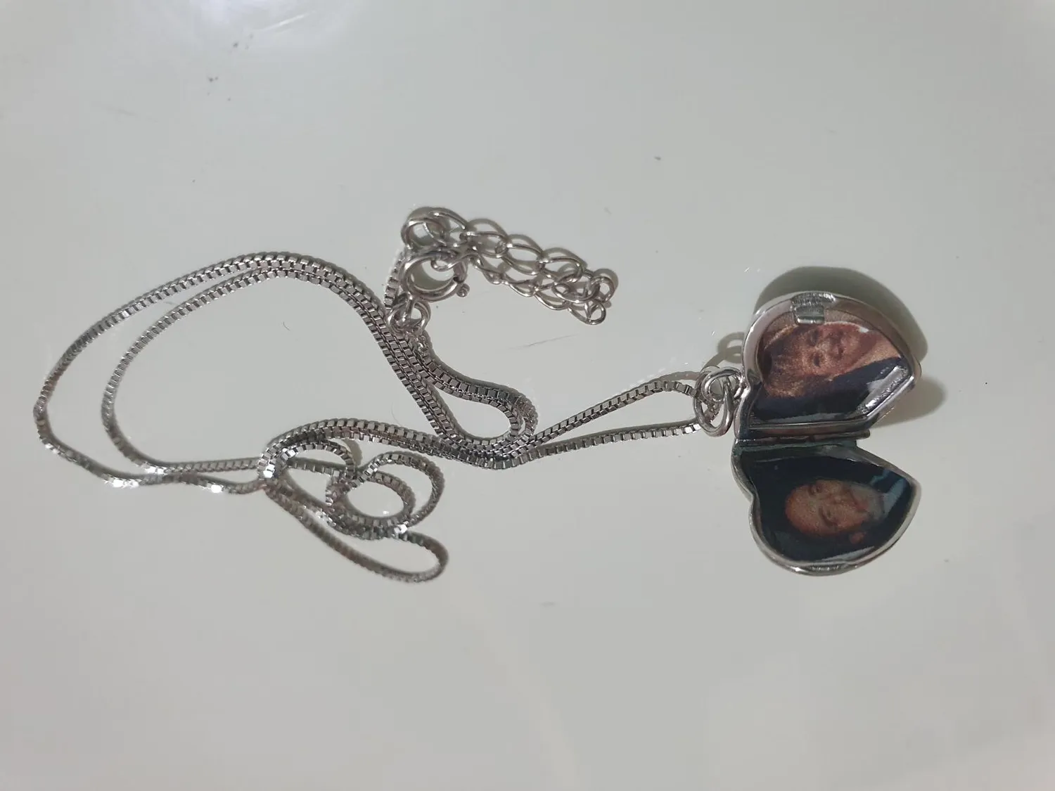 YL Mamma Cuore collana medaglione argento 925 apribile zirconi