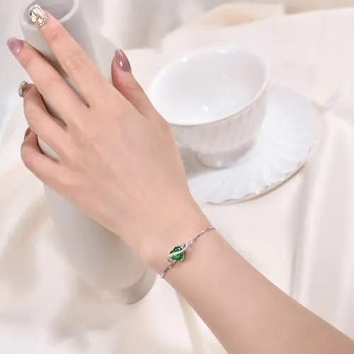 YL Bracciale Cuore Infinito Argento 925 Pietra Bianca