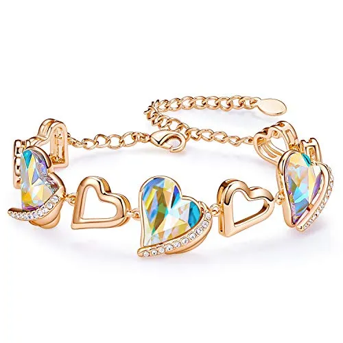 CDE Amore Cuore bracciale cuore placcato oro rosa
