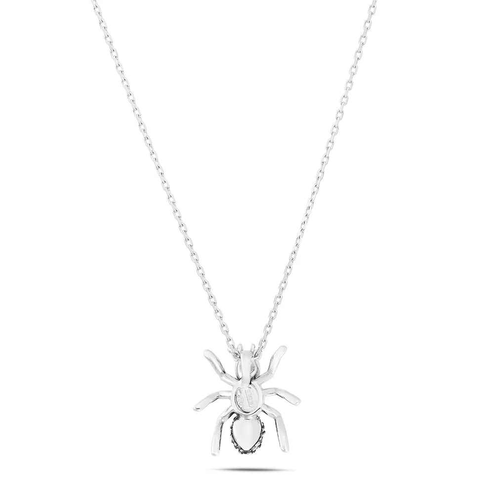 Sinico Good Luck collana formica diamanti neri oro bianco 42cm