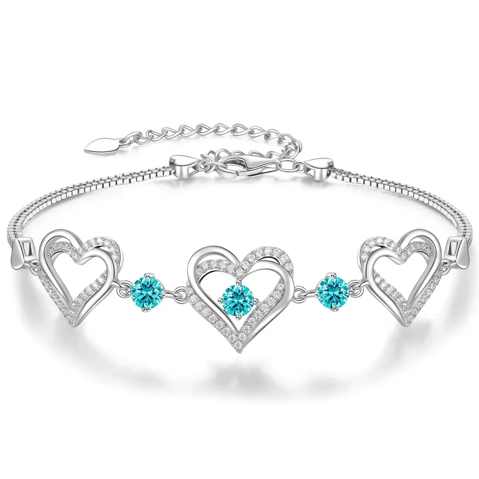 CDE Classico Bracciale Donna Argento 925 Cuore Zirconi