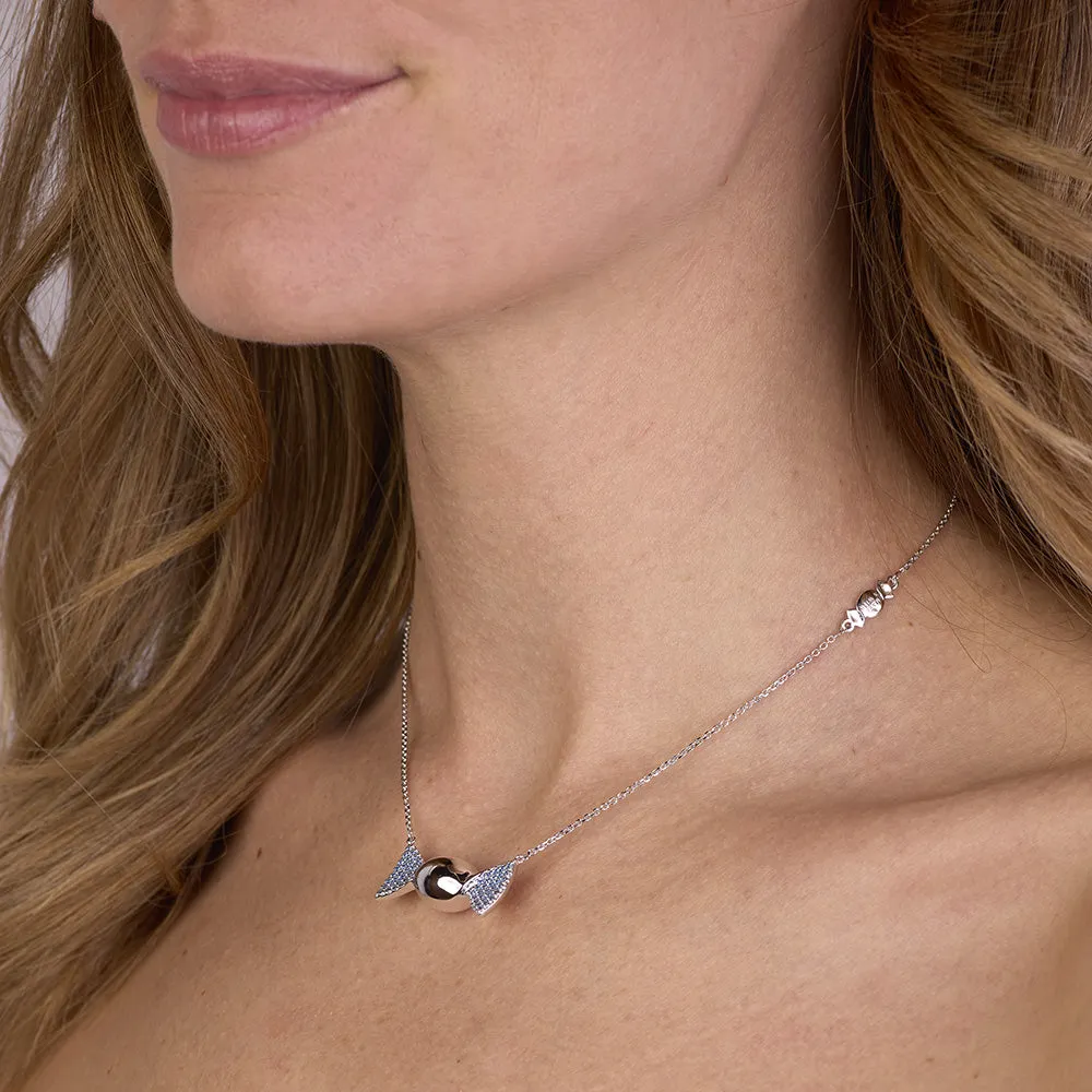 Sinico Chicca Honey collana argento zirconi azzurri