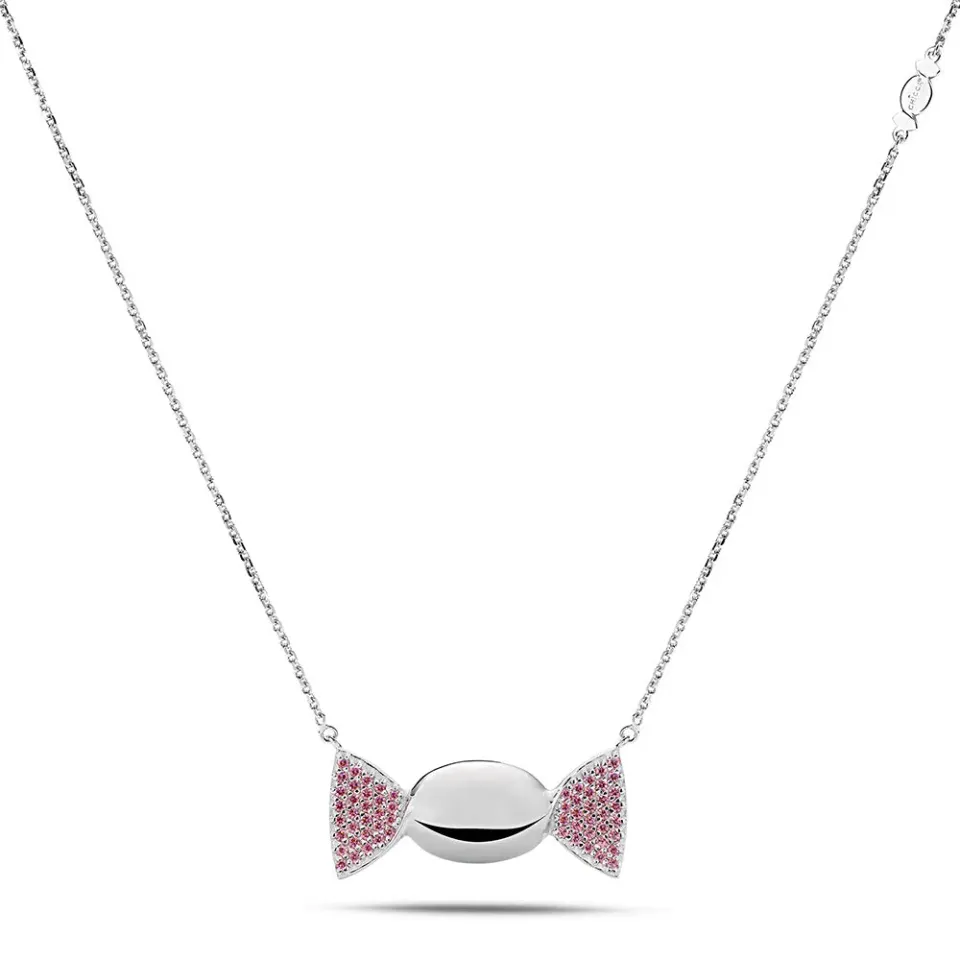 Sinico Chicca Honey Easy collana argento zirconia rosa