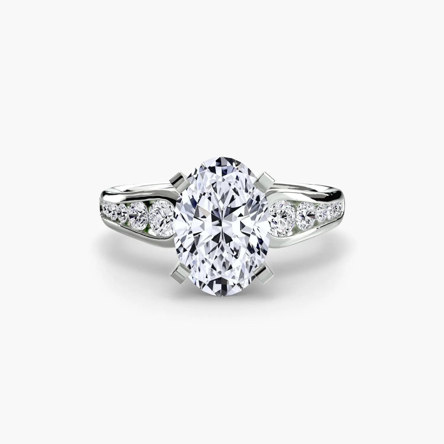 Sinico Solitaire Pavé 2 anello oro giallo 18kt tondo