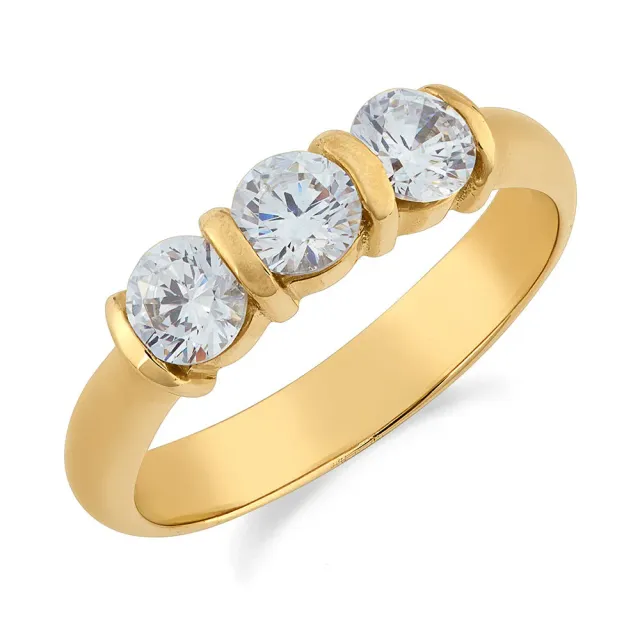 SINICO Trilogy archetto anello oro giallo 18Kt misura 13