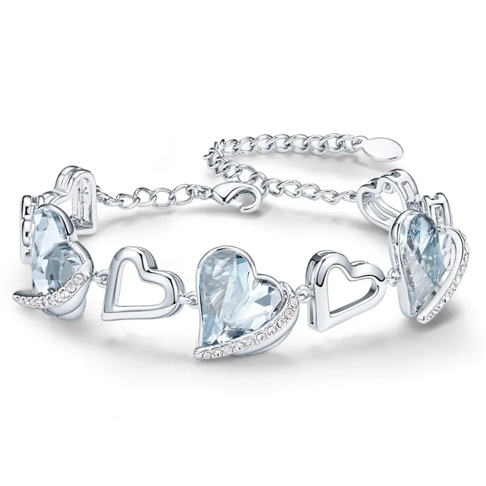 CDE Amore Cuore bracciale cuore placcato oro rosa