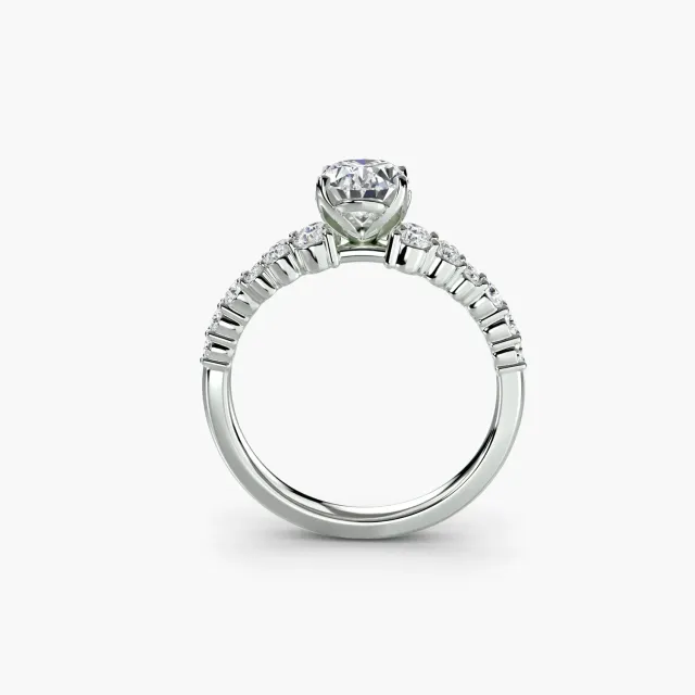 Sinico Solitari Celestial Cluster anello pavé oro 18Kt