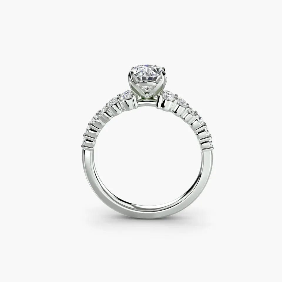 Sinico Solitari Celestial Cluster anello pavé oro 18Kt