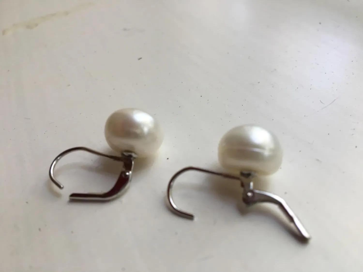 Kezef orecchini monachella argento 925 perla bianca 12 mm