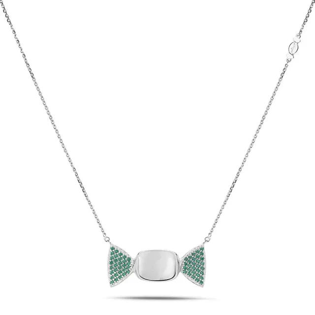 Sinico Chicca Sugar Easy Green collana argento 925 verde