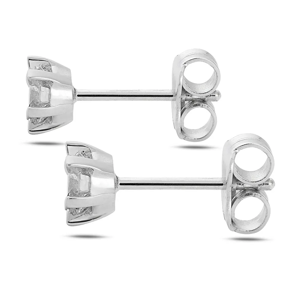 Sinico Prismia punto luce orecchini oro bianco 0,45 ct