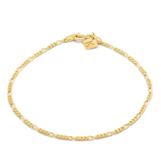 KEZEF Catena catenina 2 mm argento sterling oro rosa