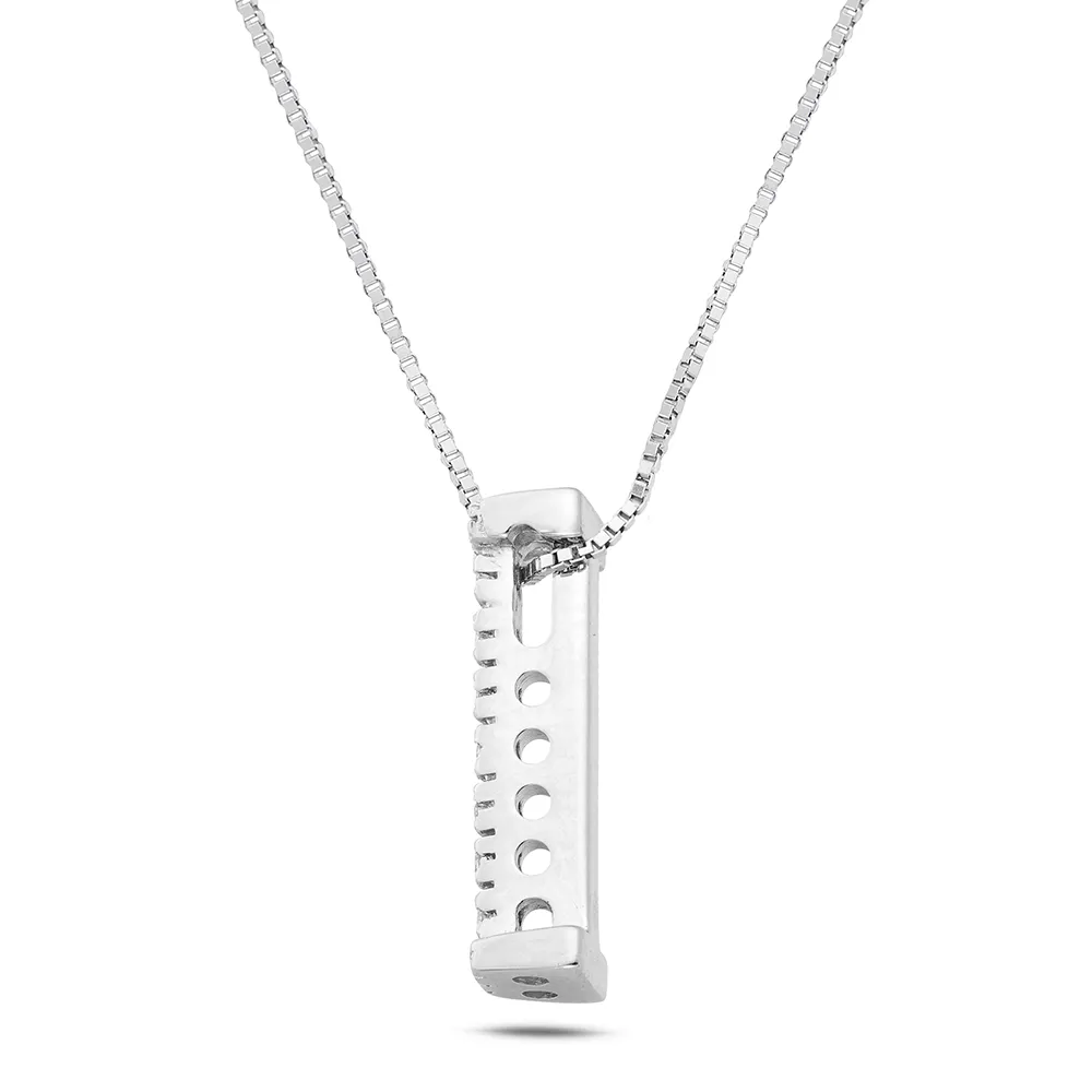 Sinico Letters I collana oro bianco 18 Kt diamanti