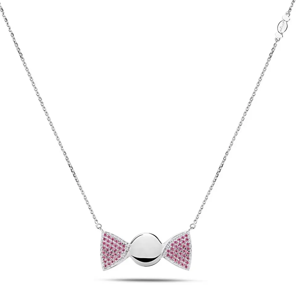 Sinico Chicca Cocoa Easy Fancy Pink collana argento rosa