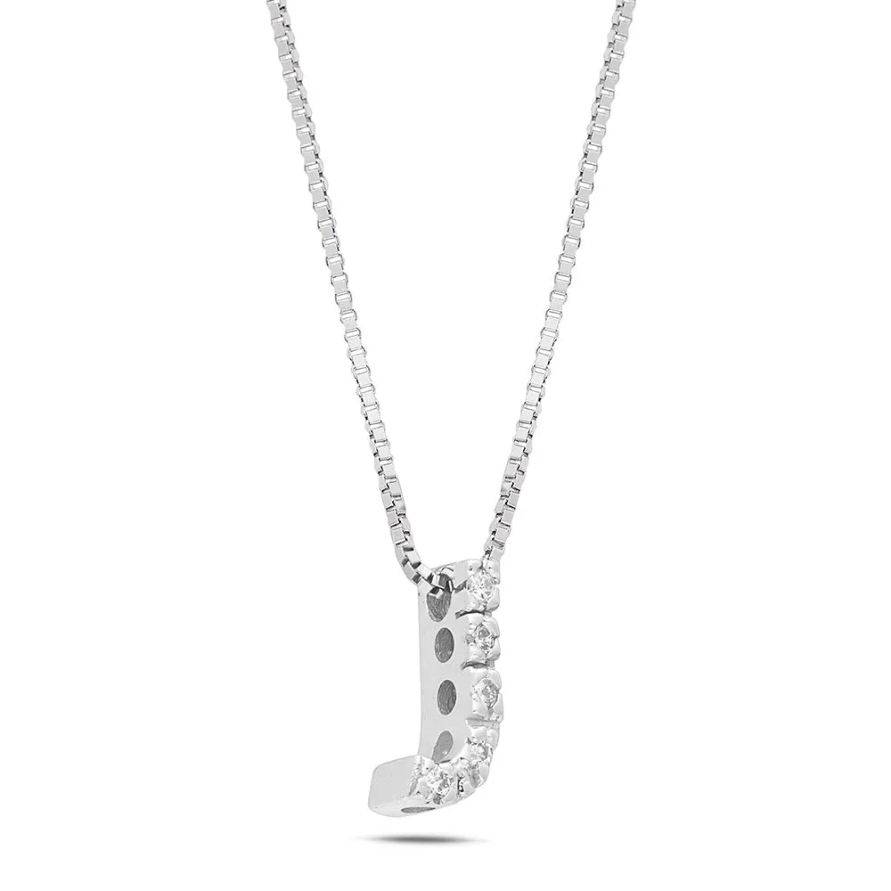 Sinico Letters lettera piccola J collana oro 42 cm