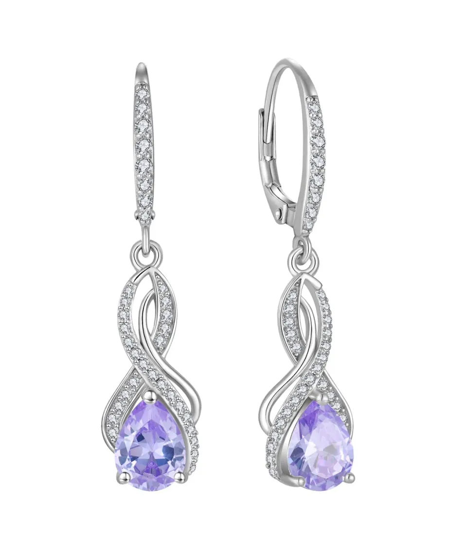 YL Nodo Orecchini Argento 925 Giugno Alessandrite