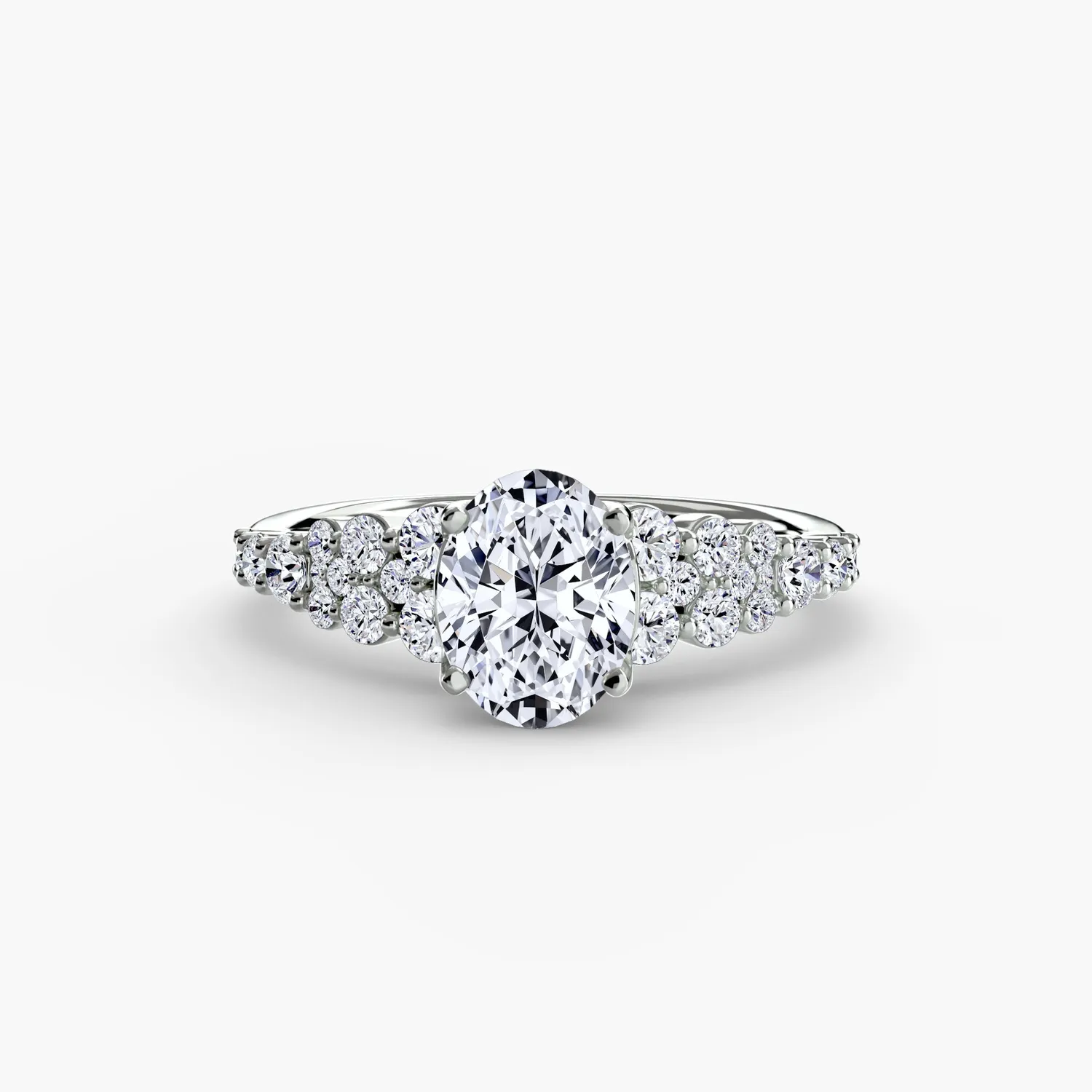 Sinico Solitari Celestial Cluster anello pavé oro 18Kt