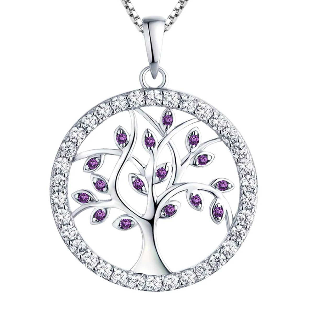 YL Albero della Vita collana argento 925 colorato