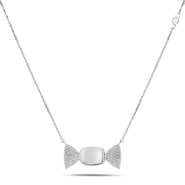 Sinico Chicca Sugar Easy White collana argento zirconia bianchi