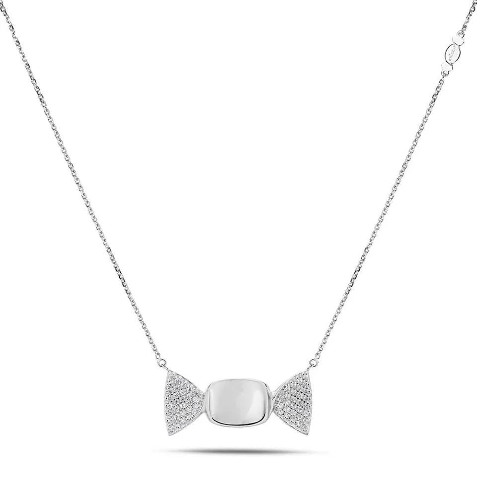 Sinico Chicca Sugar Easy White collana argento zirconia bianchi