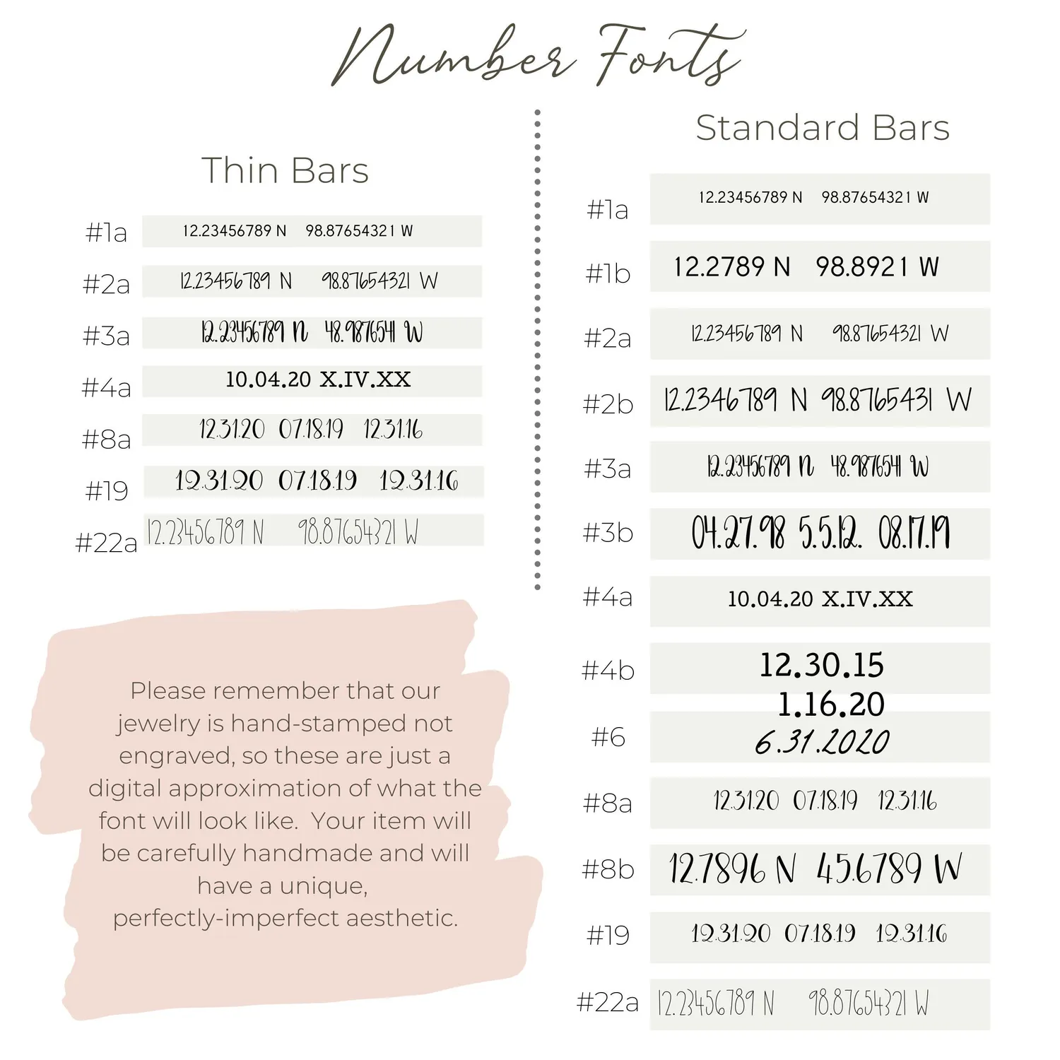 WordsByHeartCo Custom Coordinates collana barra argento 925