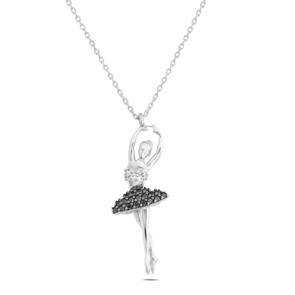 SINICO Dance collana ballerina grande oro bianco