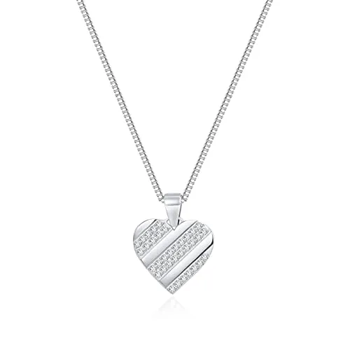 CDE Cuore collana cuore zirconia oro da donna