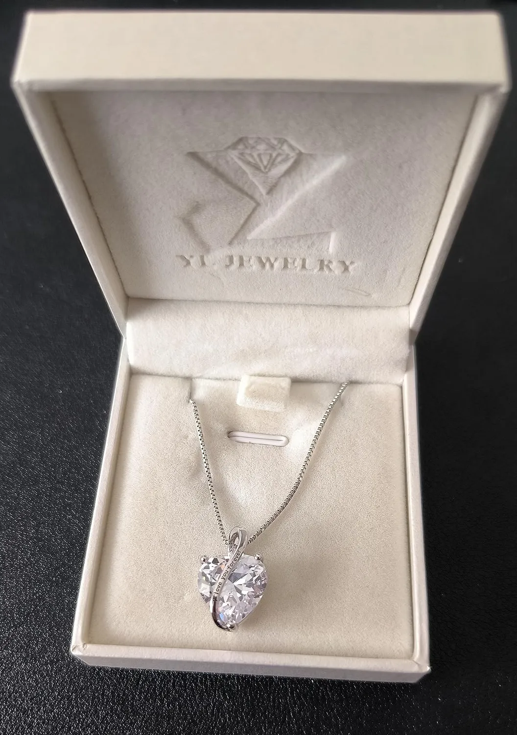 YL Cuore Mamma Collana Argento 925 Ametista Febbraio