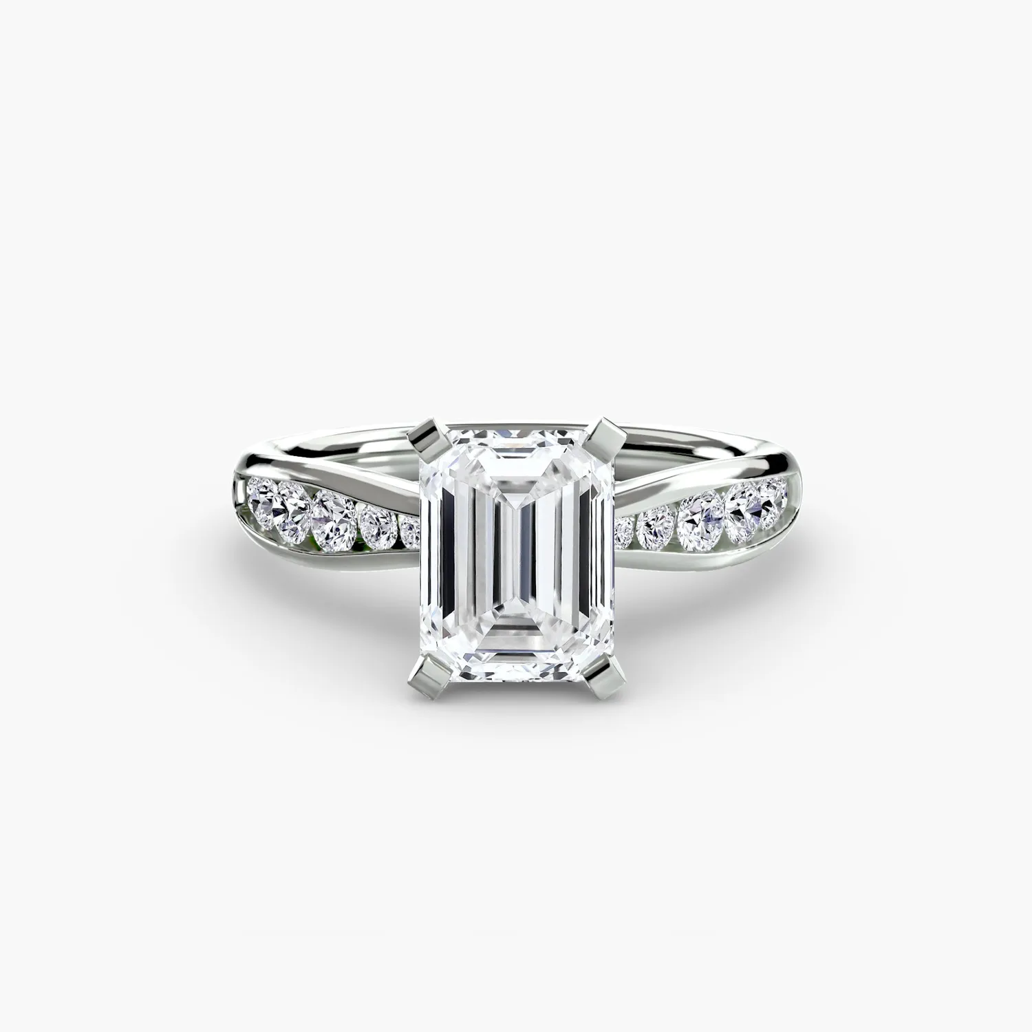Sinico Solitari Pavé 3 anello oro pavé diamanti taglio tondo