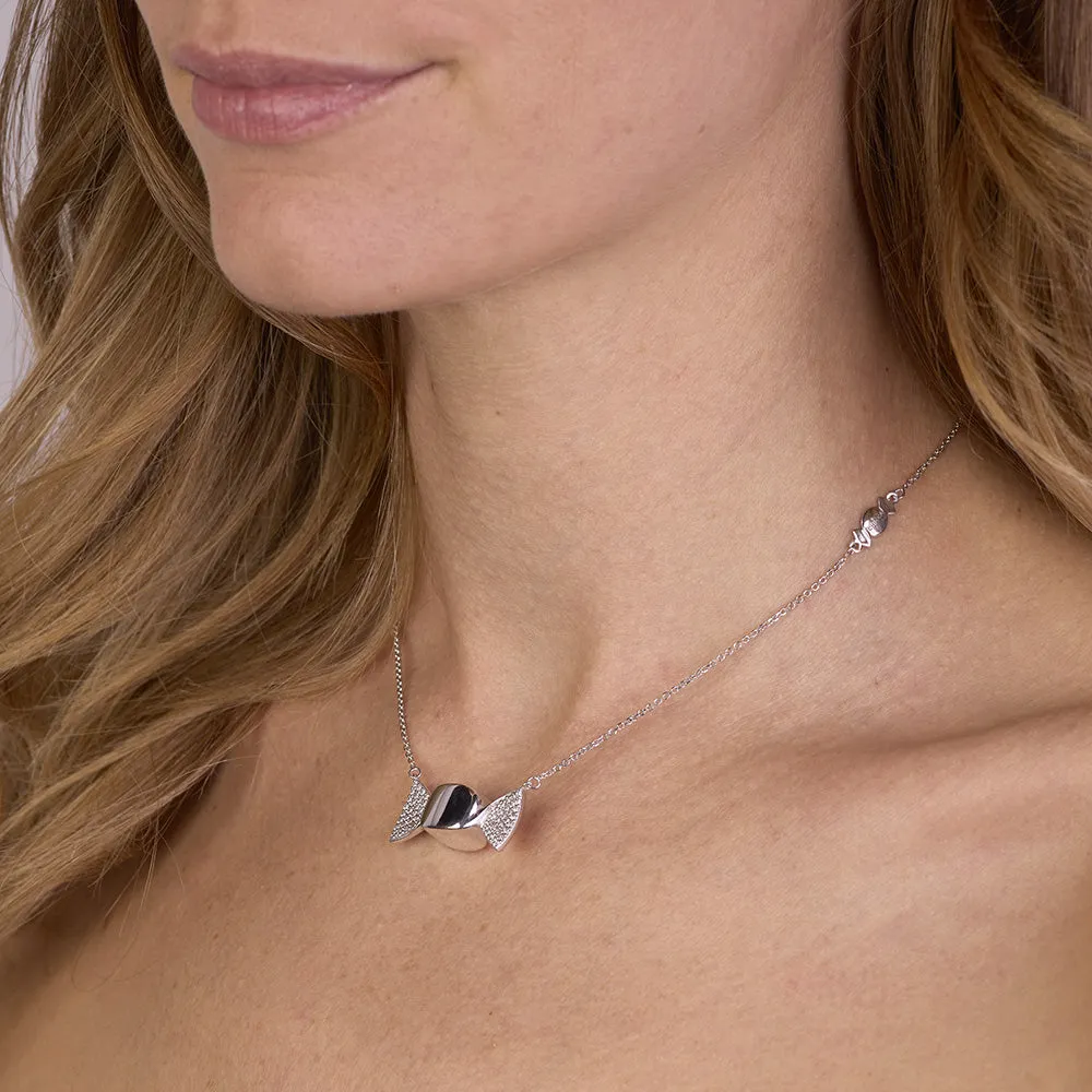 Sinico Chicca Sugar Easy White collana argento zirconia bianchi