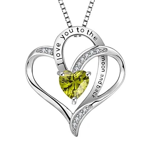 YL Cuore collana argento 925 catena 45+3 cm