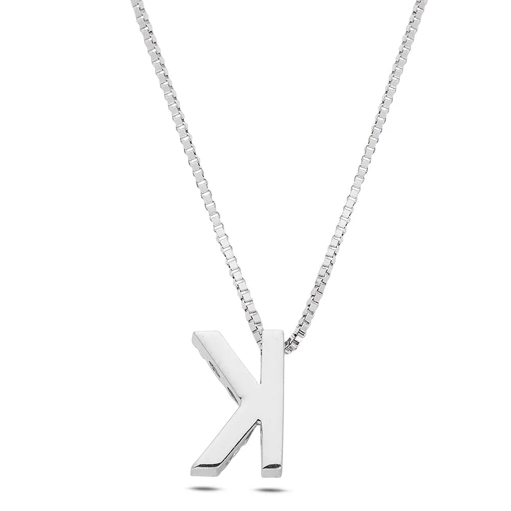 Sinico Letters K Piccola collana oro diamanti
