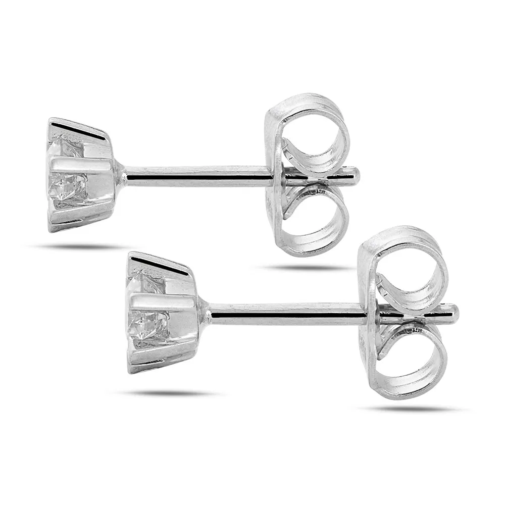 Sinico Prismia orecchini punto luce oro bianco 18Kt 0,29ct