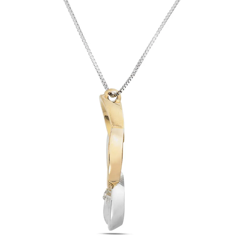 Sinico Riflessi Fiore collana oro bianco rosa diamanti