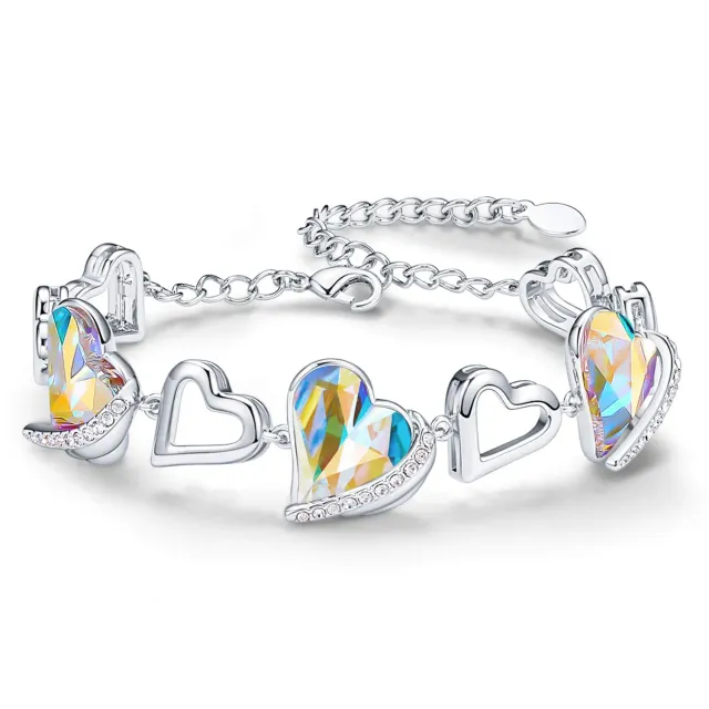 CDE Amore Cuore bracciale cuore placcato oro rosa