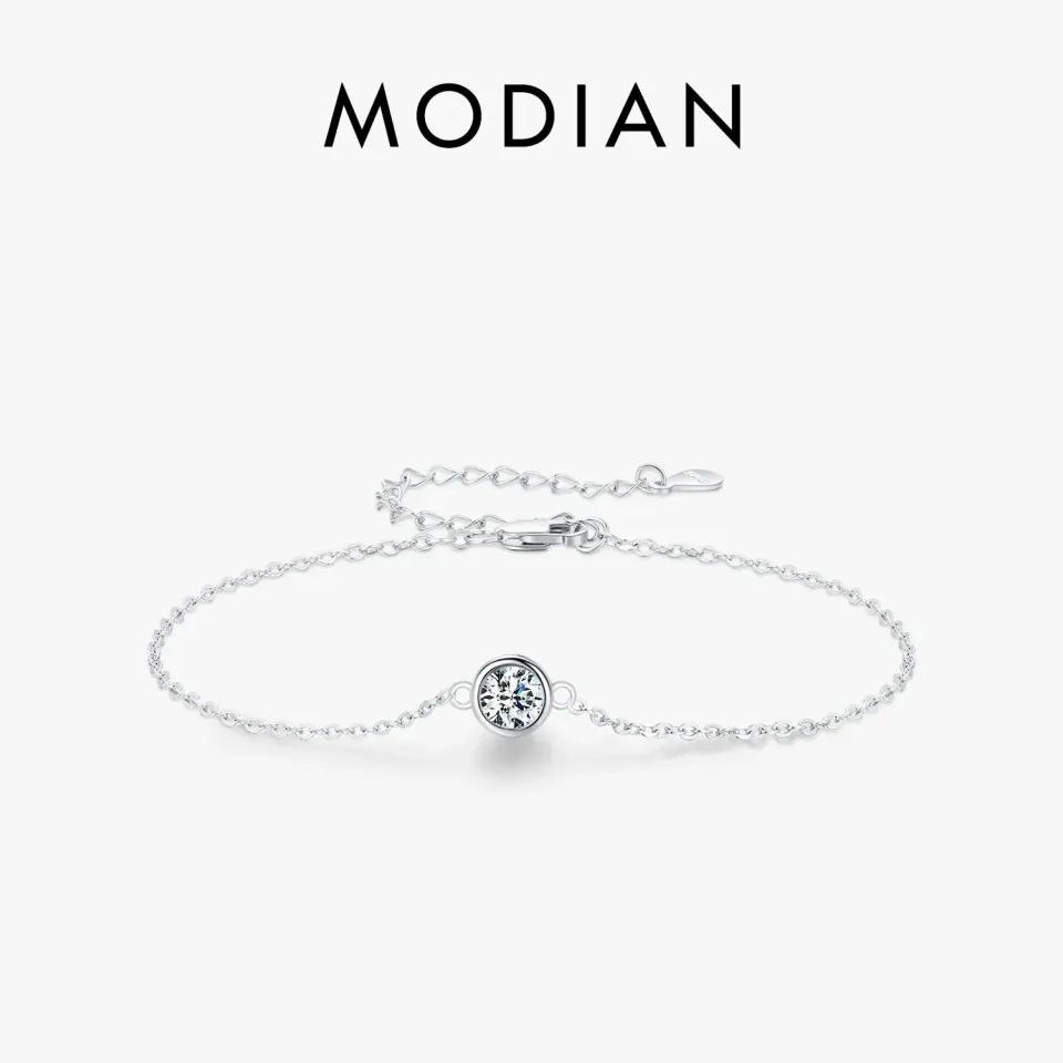 MODIAN Classic Chain Charms bracciale argento 925 0,5 ct