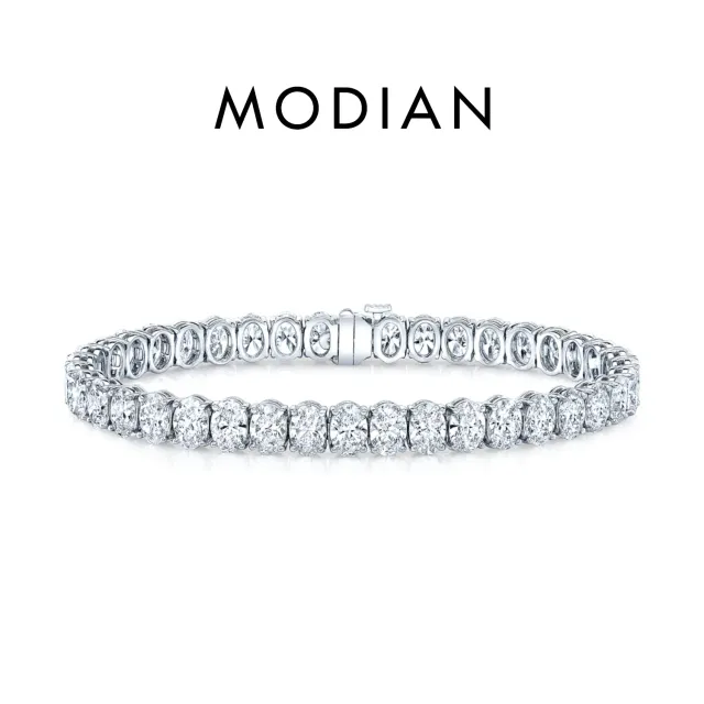 MODIAN Oval Tennis bracciale moissanite argento 925